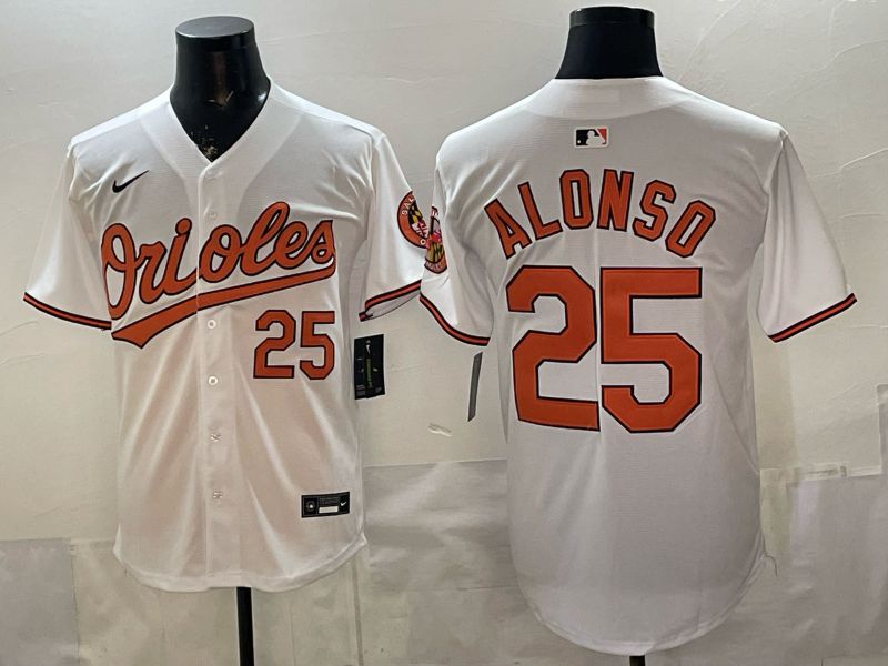 Men Baltimore Orioles #25 Alonso White Game 2026 Nike MLB Jersey style 001
